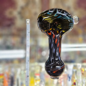 Hotmess Glass Black Rainbow Spoon