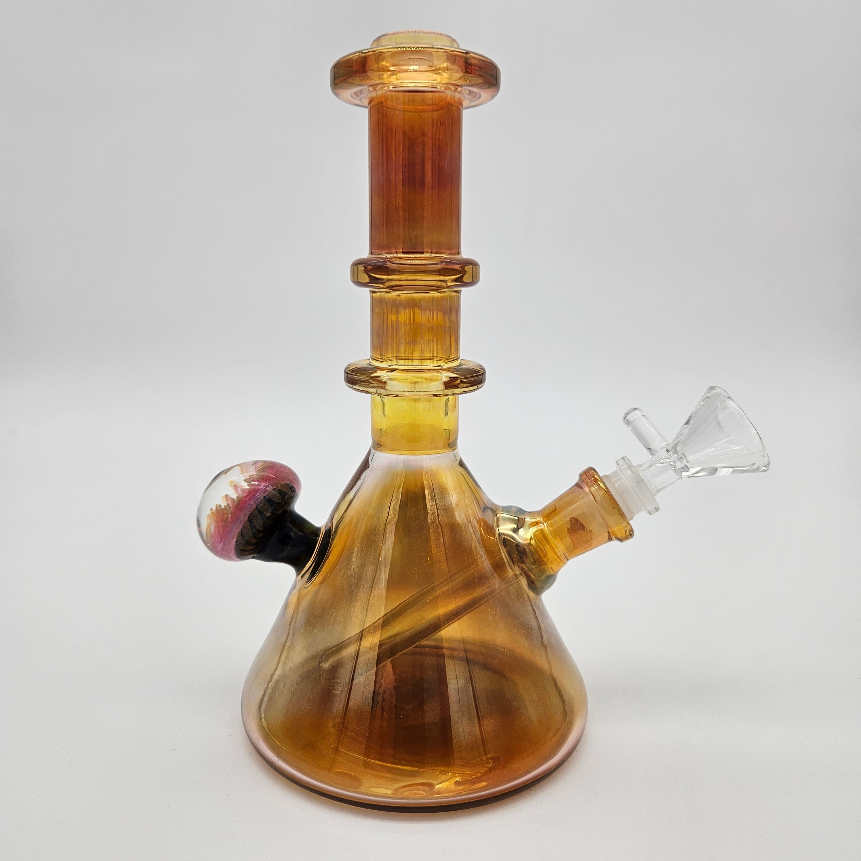 FireStarter Glass x Morningstar Glass Full Triple Maria Fumed beaker