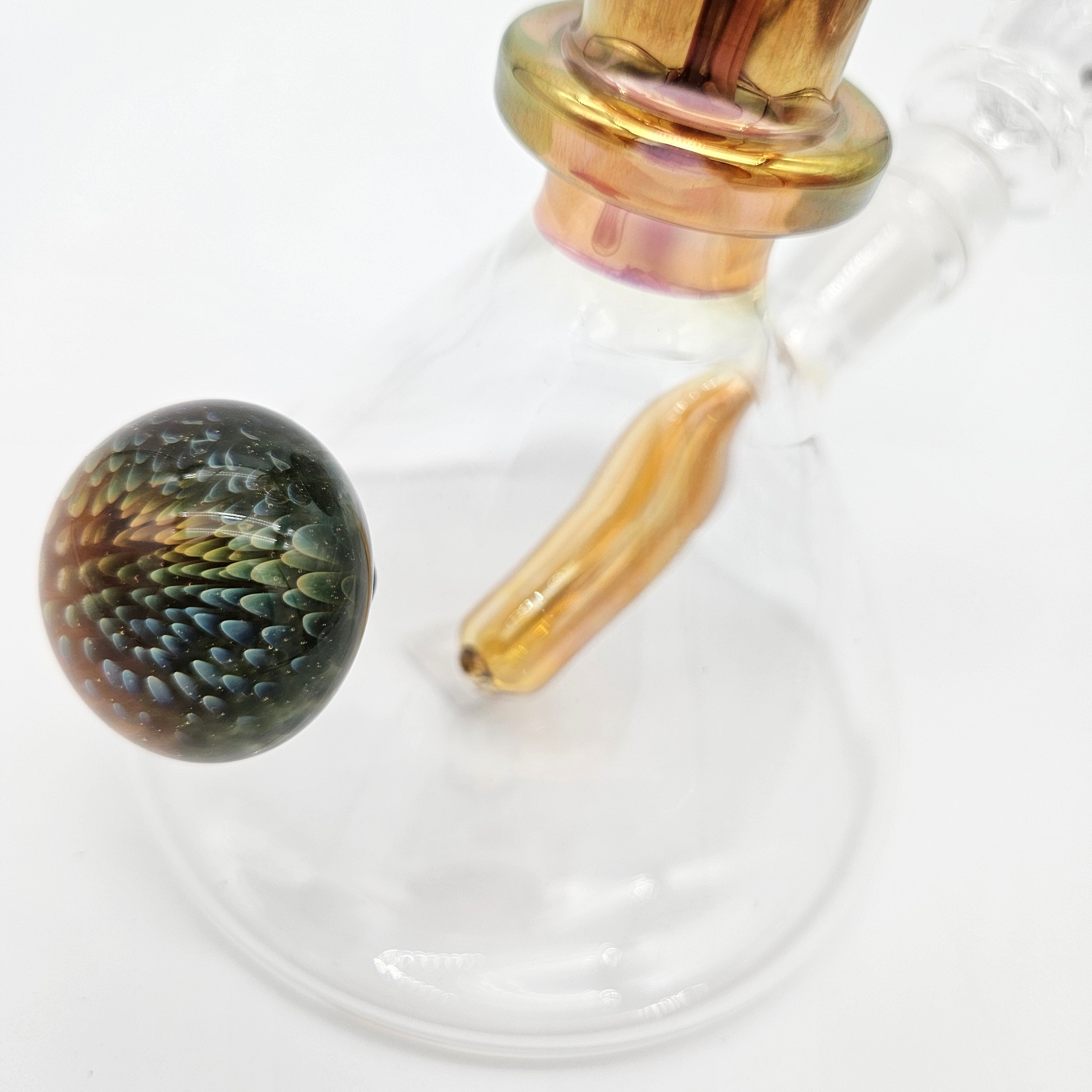 FireStarter Glass x Morningstar Glass Triple Maria Fumed beaker