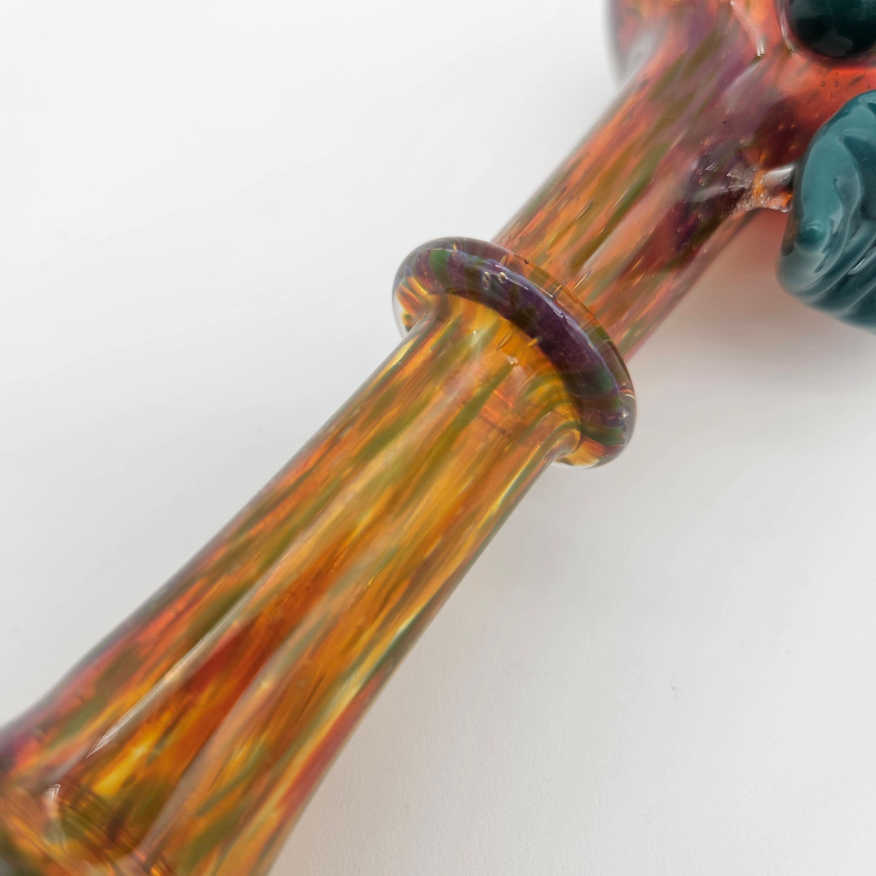 Glass By Hunter Leaf Handpipe