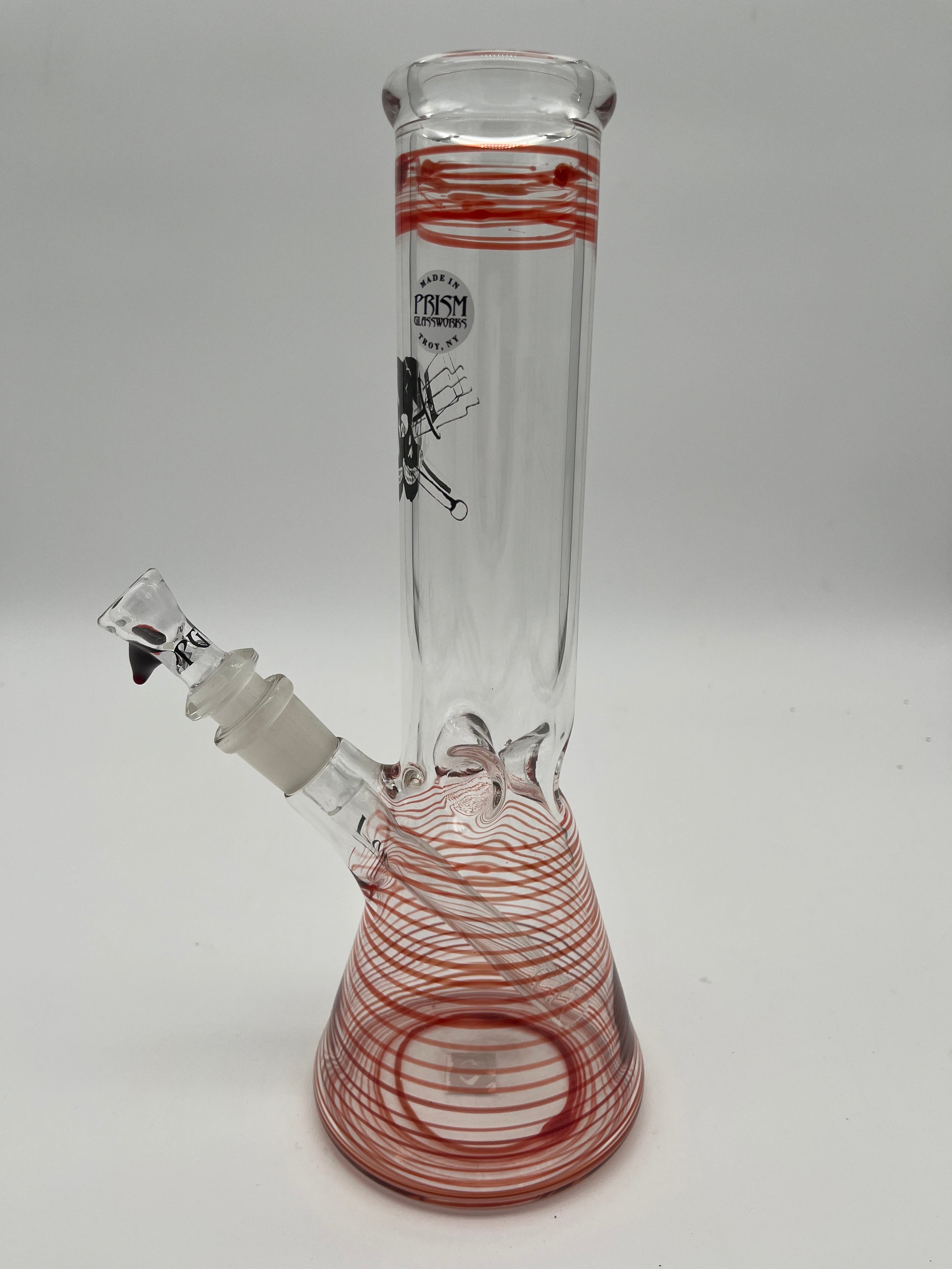 Prism Glassworks 11" Red Beaker
