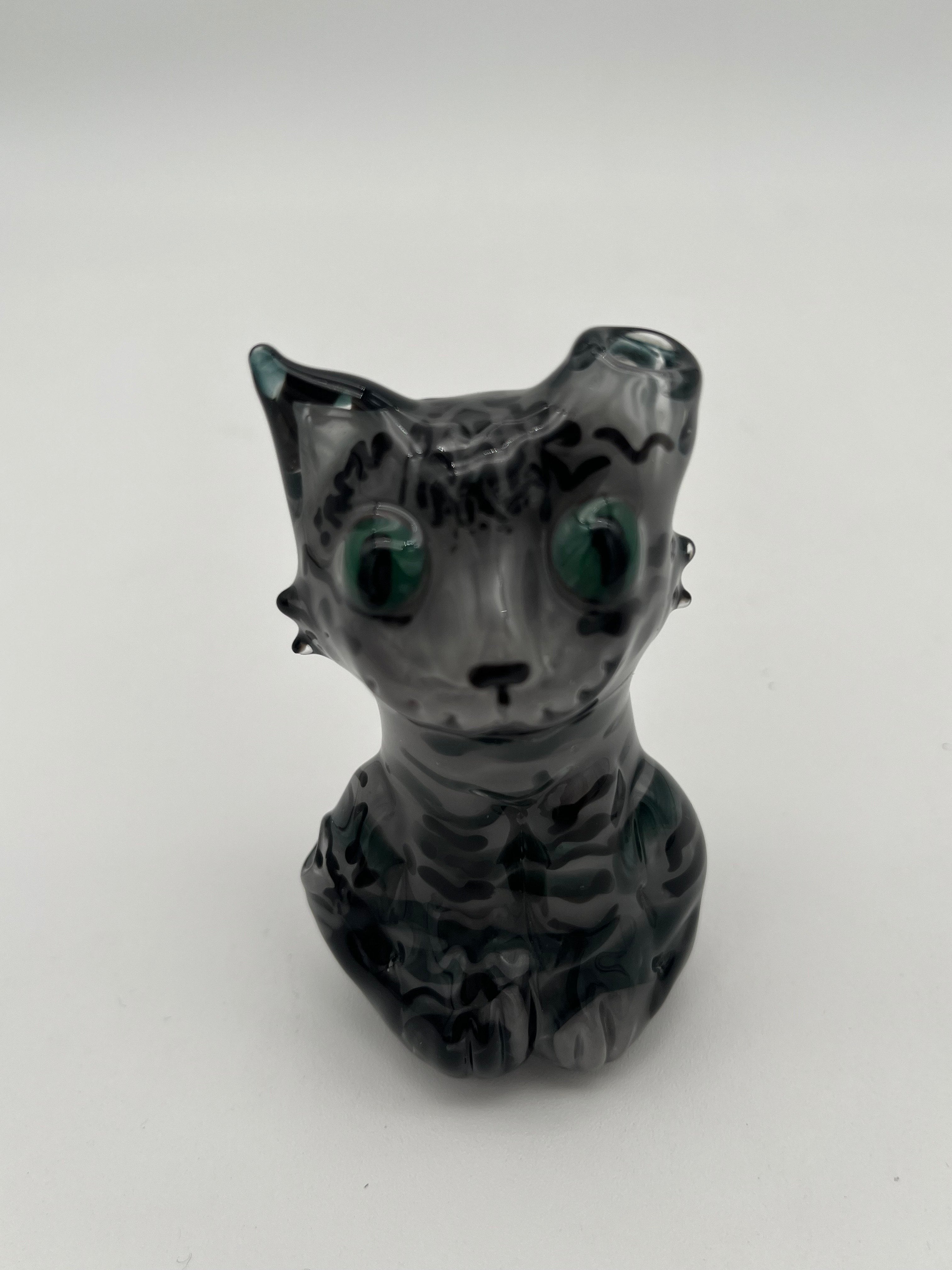 Freeways Glass Art Large Cat Handpipe