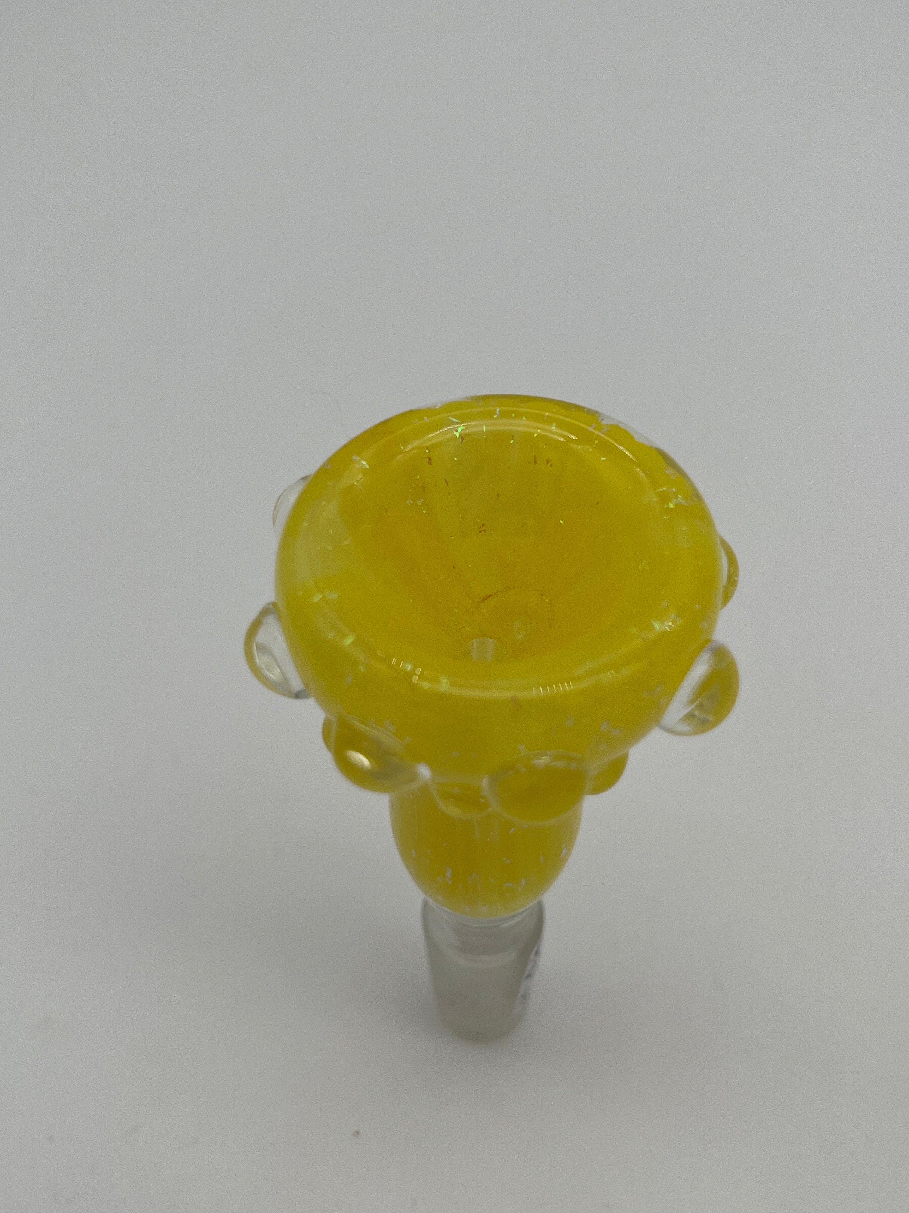 Dan Ottone Glassworks Yellow Dichroic Slide