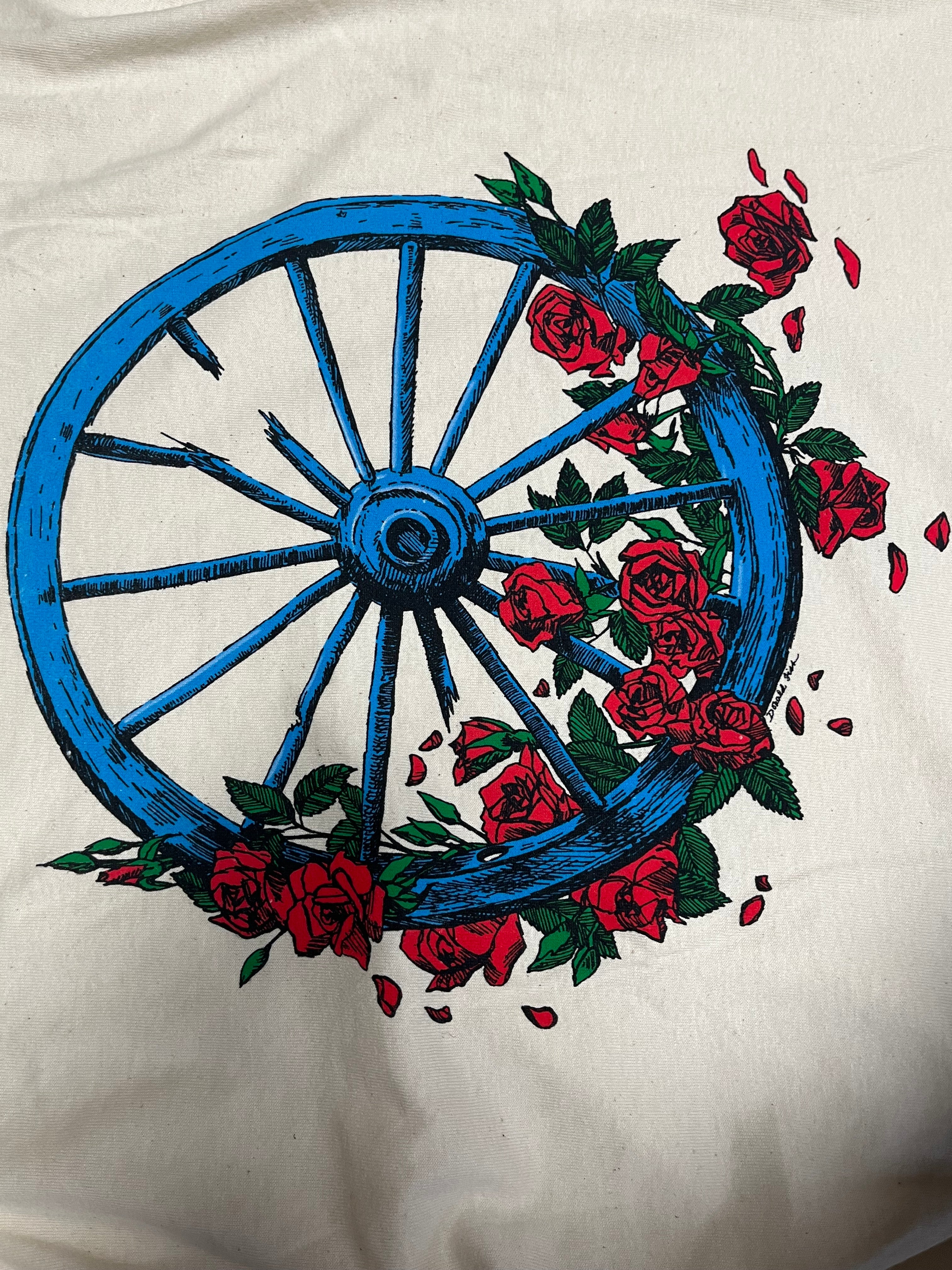 Grateful Dead Skeleton & Flowers Long Sleeve Shirt L