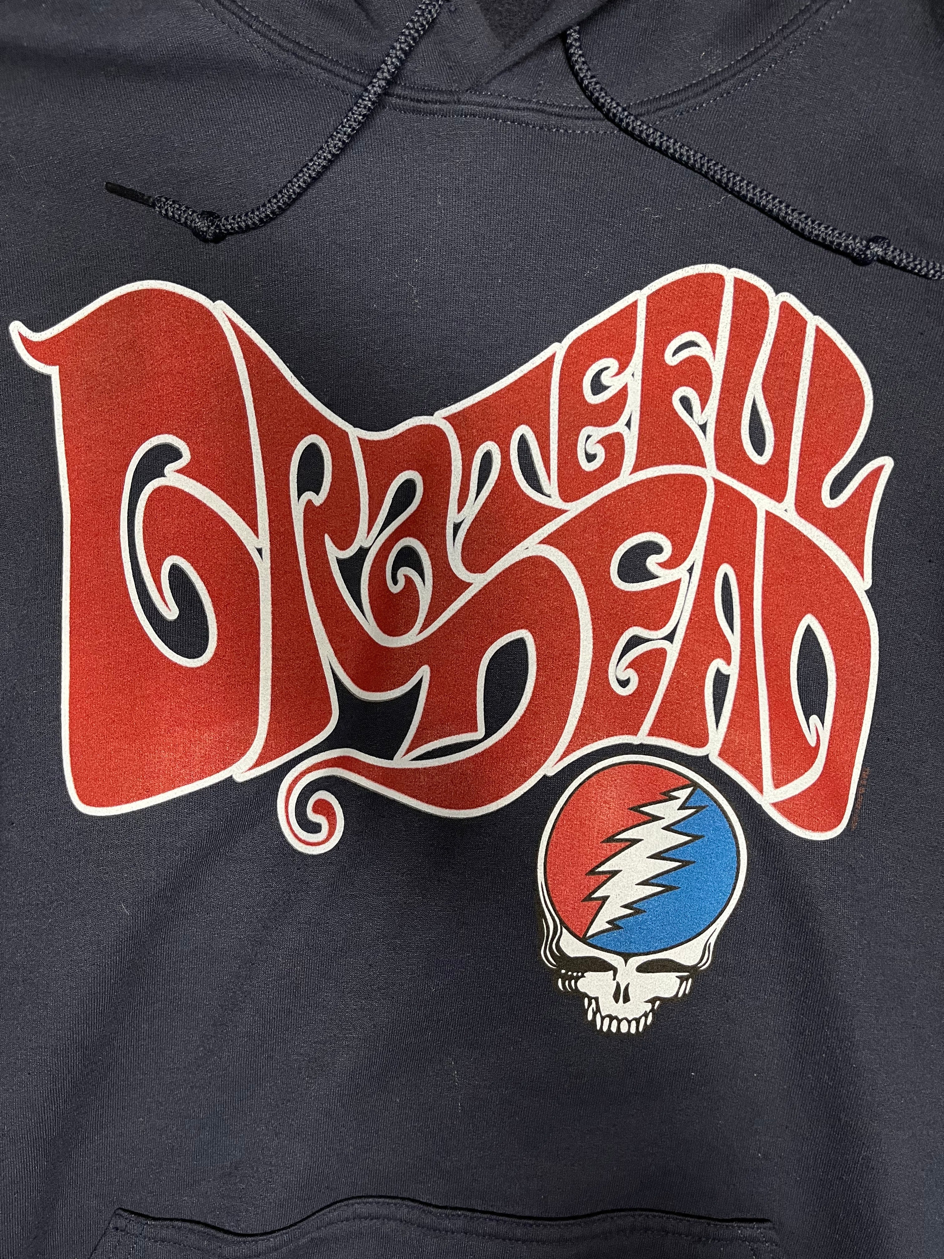 Grateful Dead Navy Stealie & Bears Hoodie 2XL