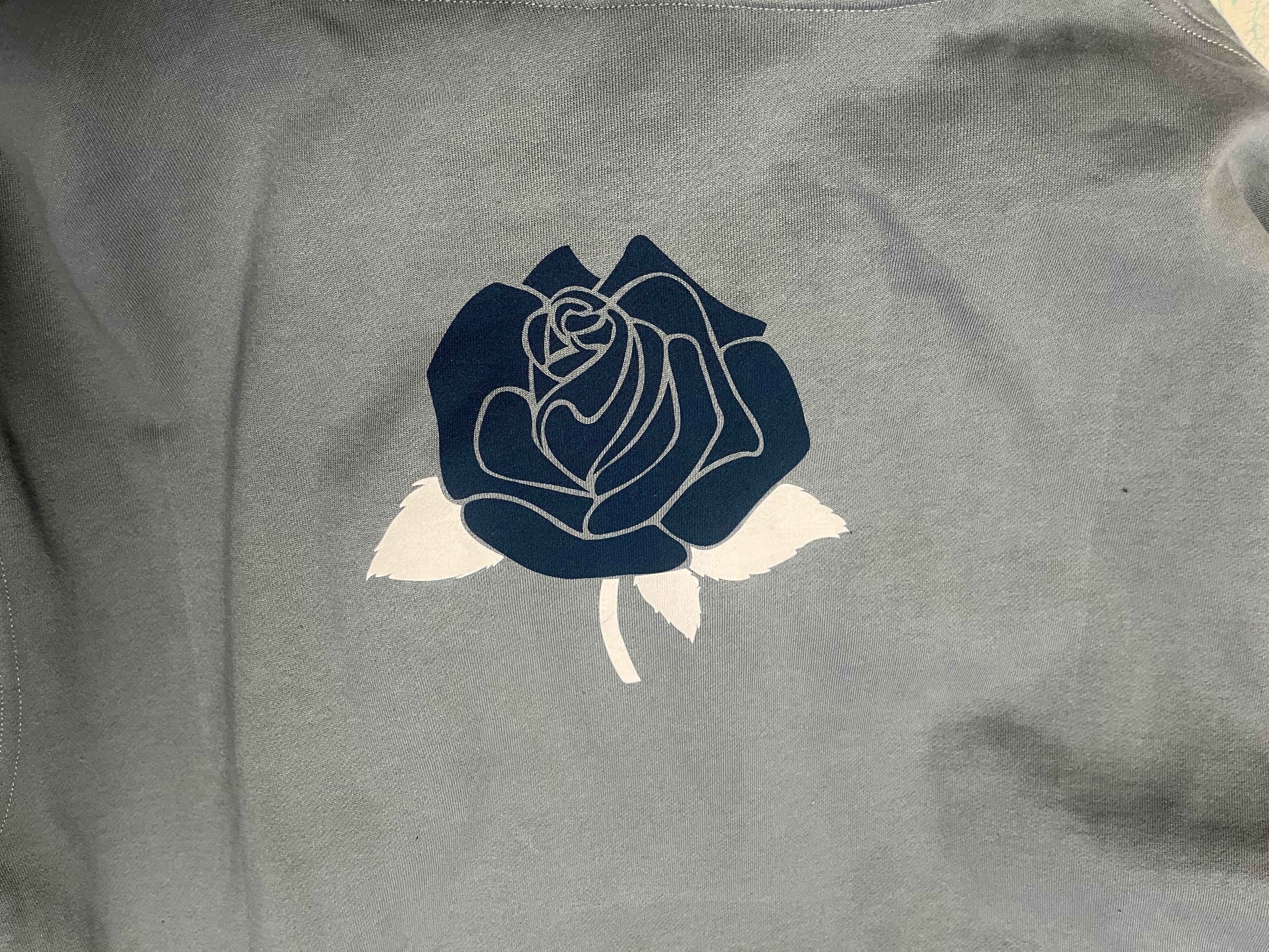 Grateful Dead Grey Skull & Flower Hoodie XL