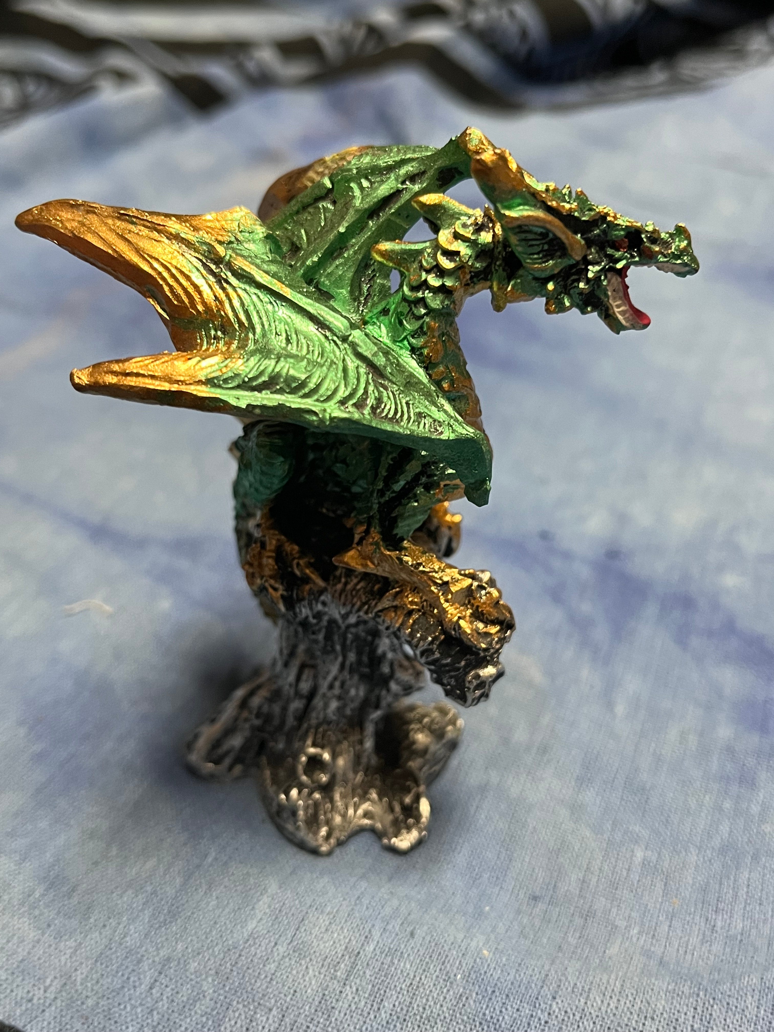 Small Green Dragon Figurine