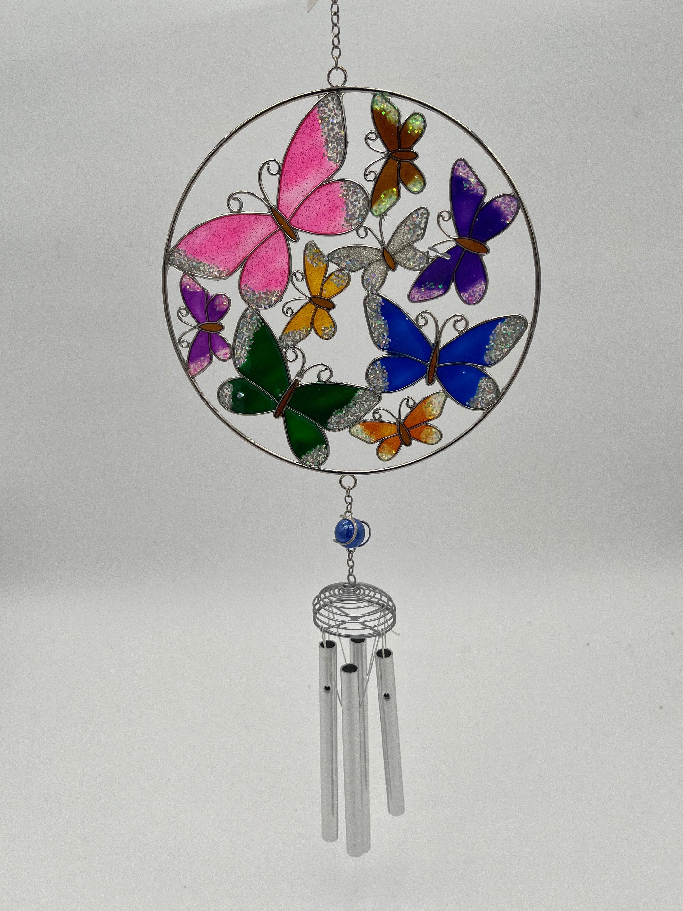 Colorful Butterfly Windchime