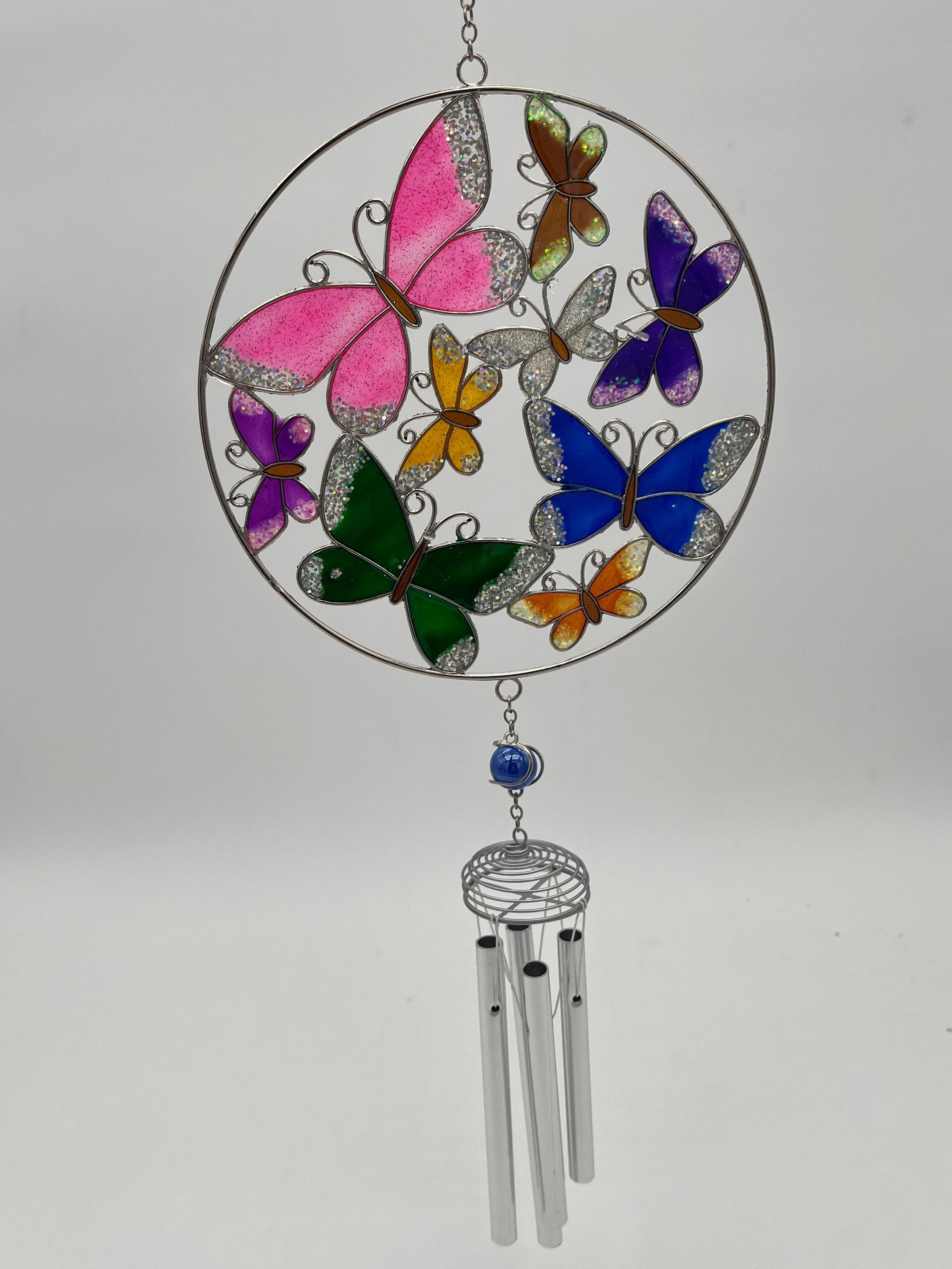 Colorful Butterfly Windchime