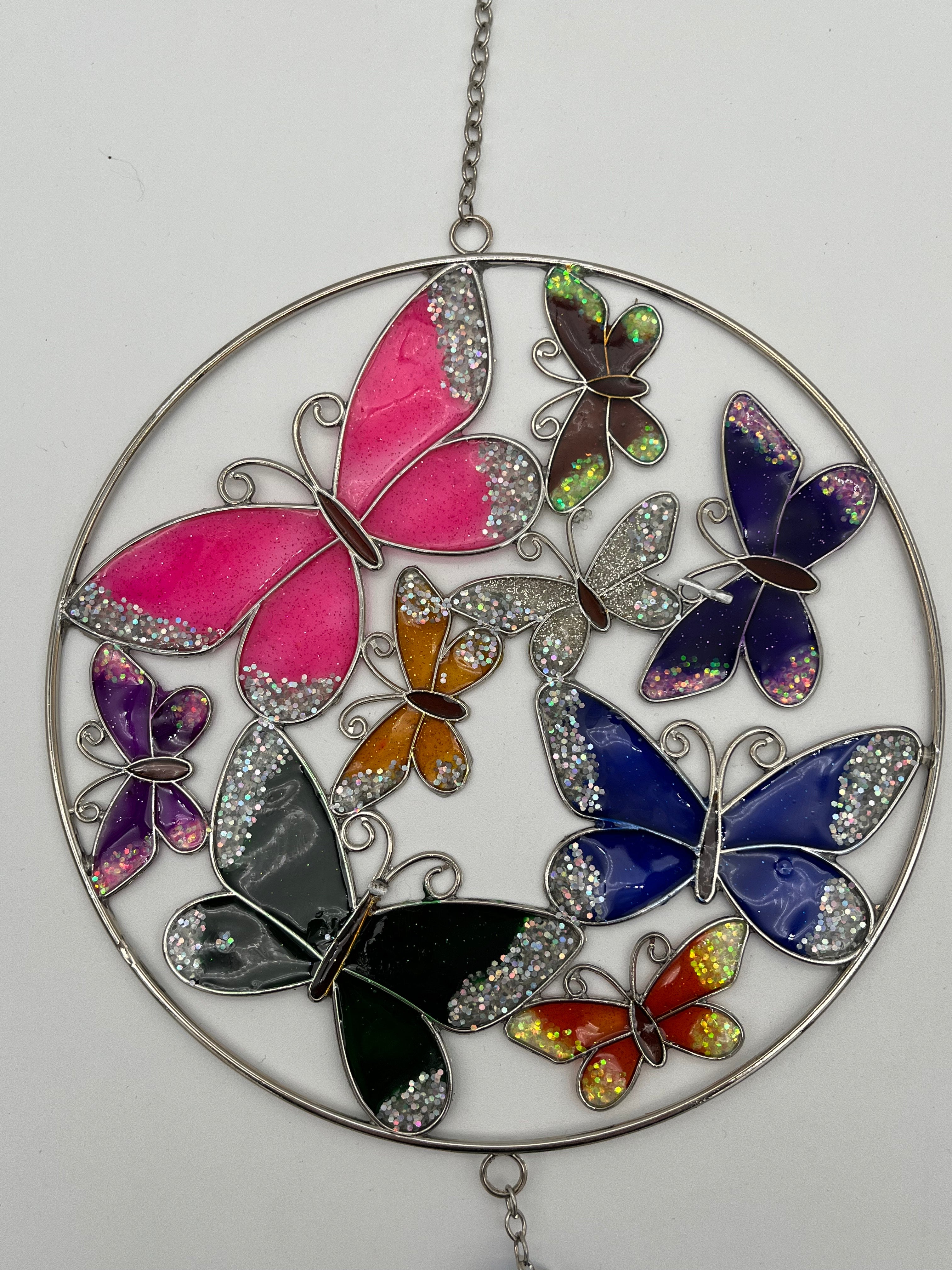 Colorful Butterfly Windchime