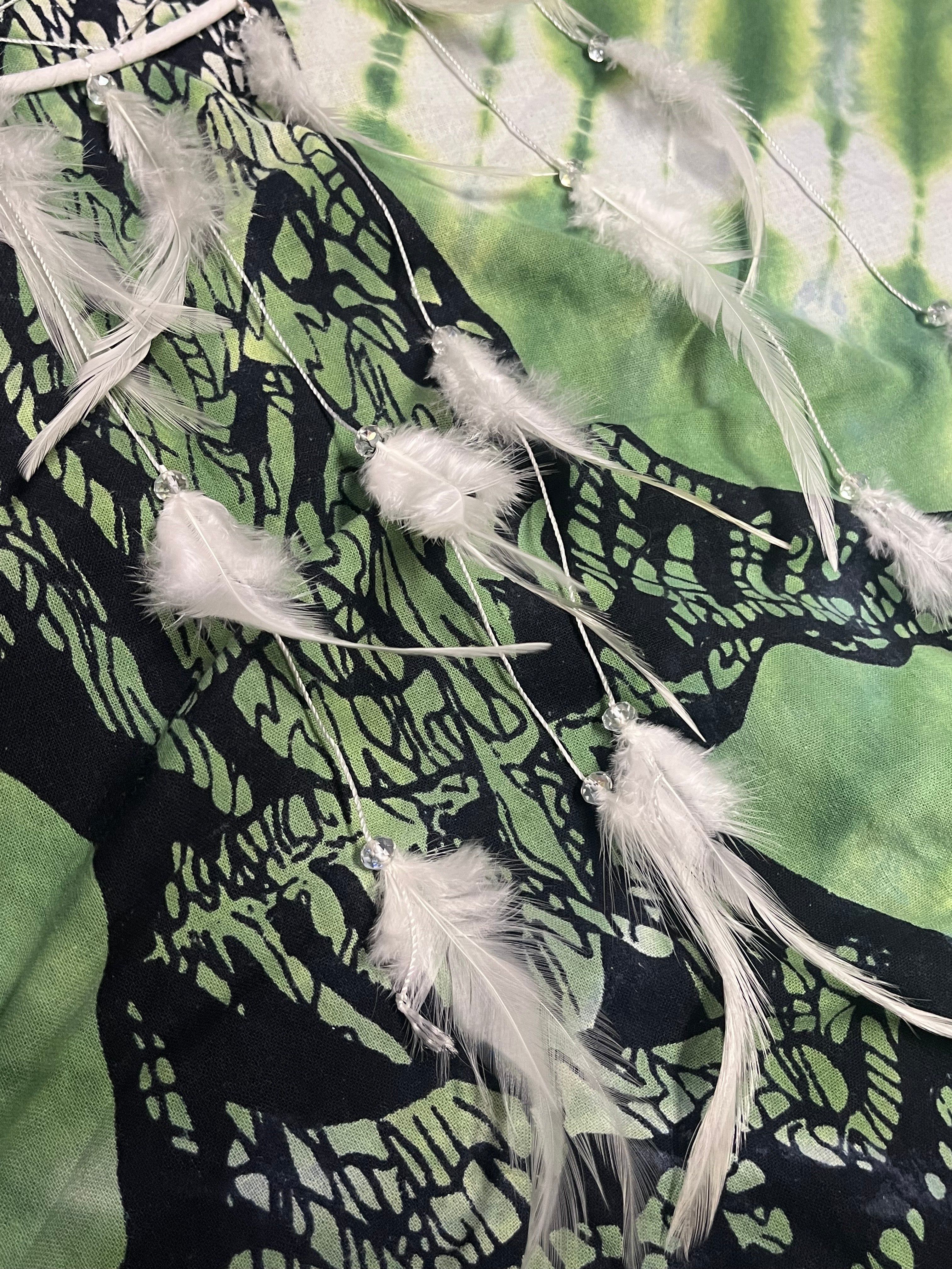 White Moon & Star Dreamcatcher