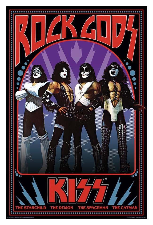 KISS Rock Gods Poster