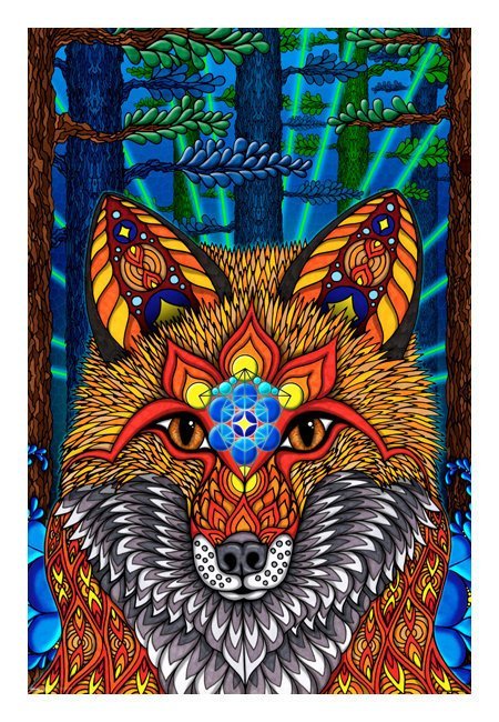 Electric Fox Poster